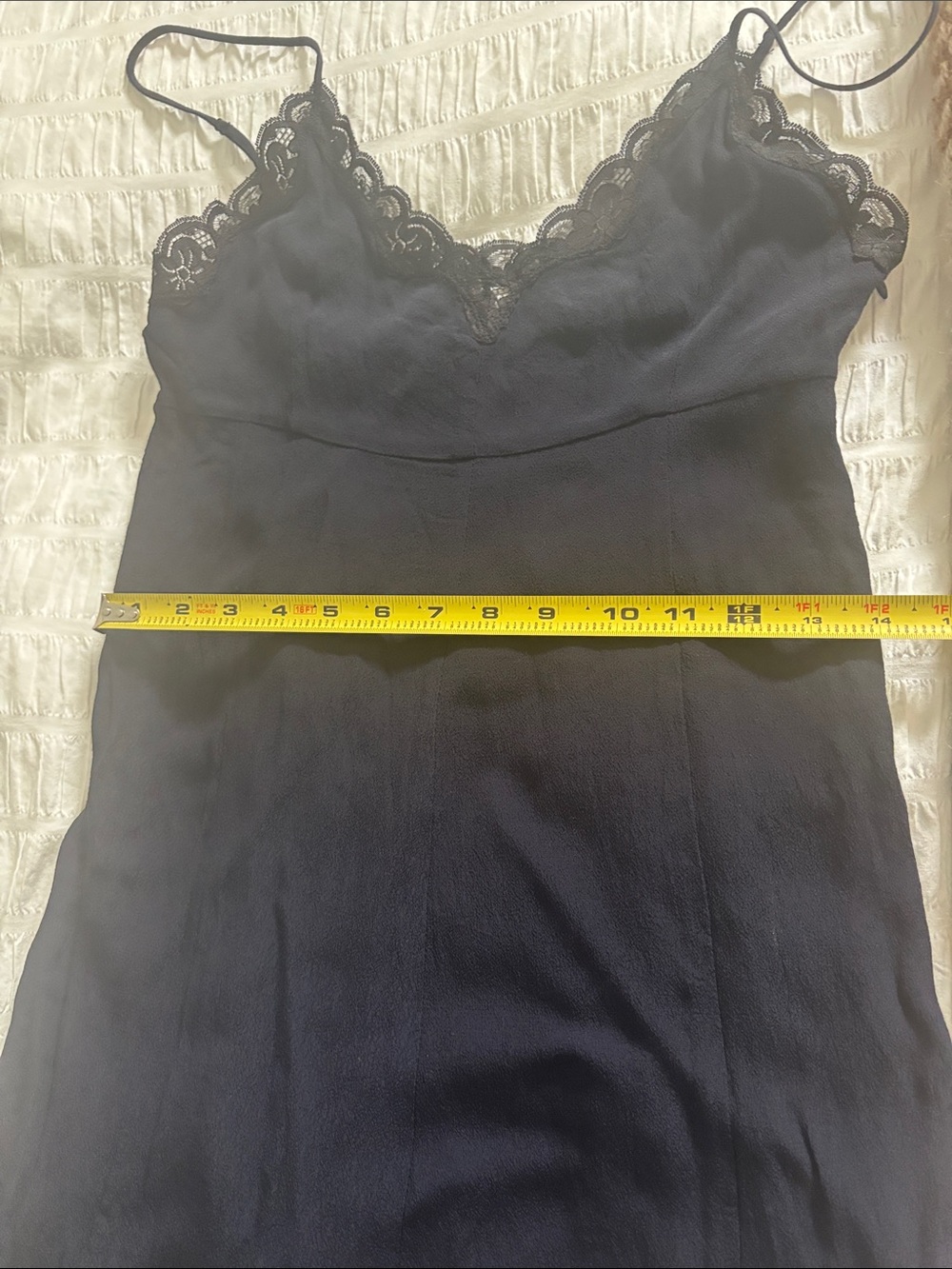 Wilfred Navy with Black Lace-Trim Slip Dress - Picture 8 of 9